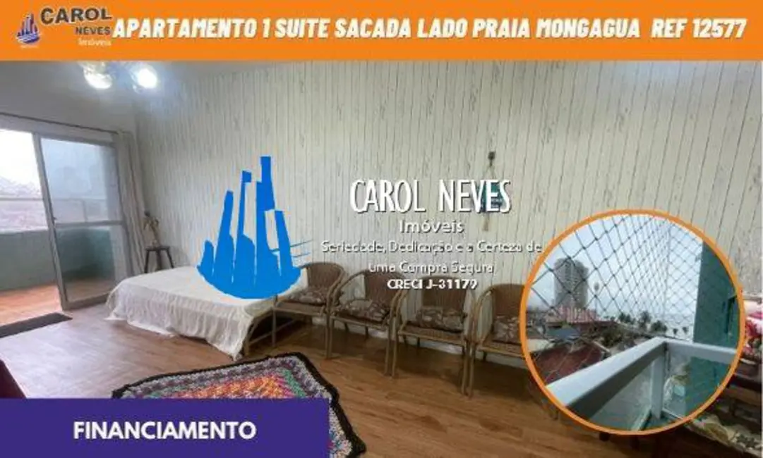 Foto 1 de Apartamento com 2 quartos à venda, 75m2 em Mongagua - SP