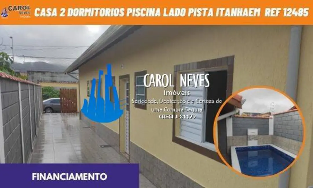 Foto 1 de Casa com 2 quartos à venda, 60m2 em Itanhaem - SP
