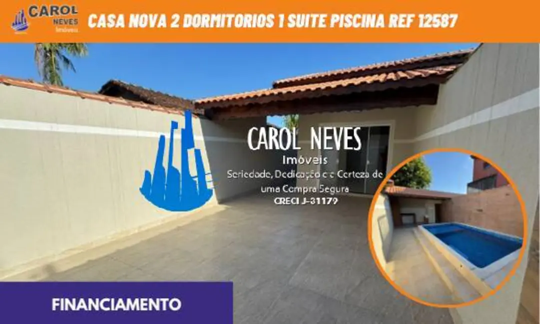 Foto 1 de Casa com 3 quartos à venda, 108m2 em Mongagua - SP