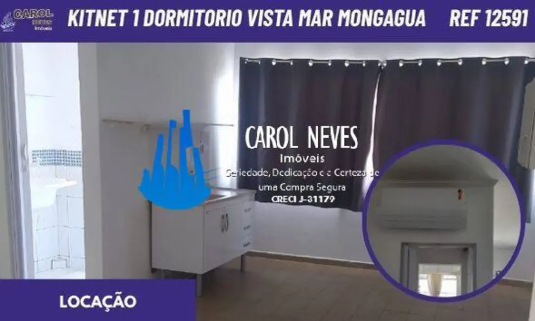 Foto 1 de Kitnet com 1 quarto para alugar, 40m2 em Centro, Mongagua - SP
