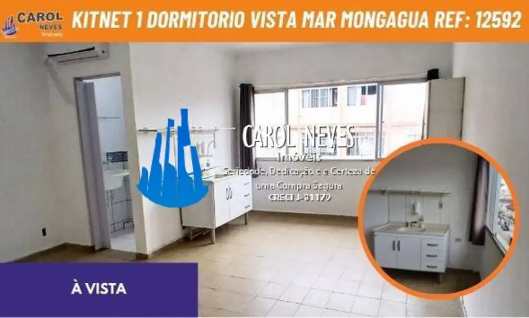 Foto 1 de Kitnet com 1 quarto à venda, 40m2 em Centro, Mongagua - SP