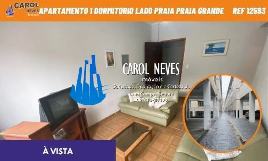 Apartamento com 1 quarto à venda, 54m2 em Boqueirão, Praia Grande - SP - imagem 1 Foto 1 de Apartamento com 1 quarto à venda, 54m2 em Boqueirão, Praia Grande - SP