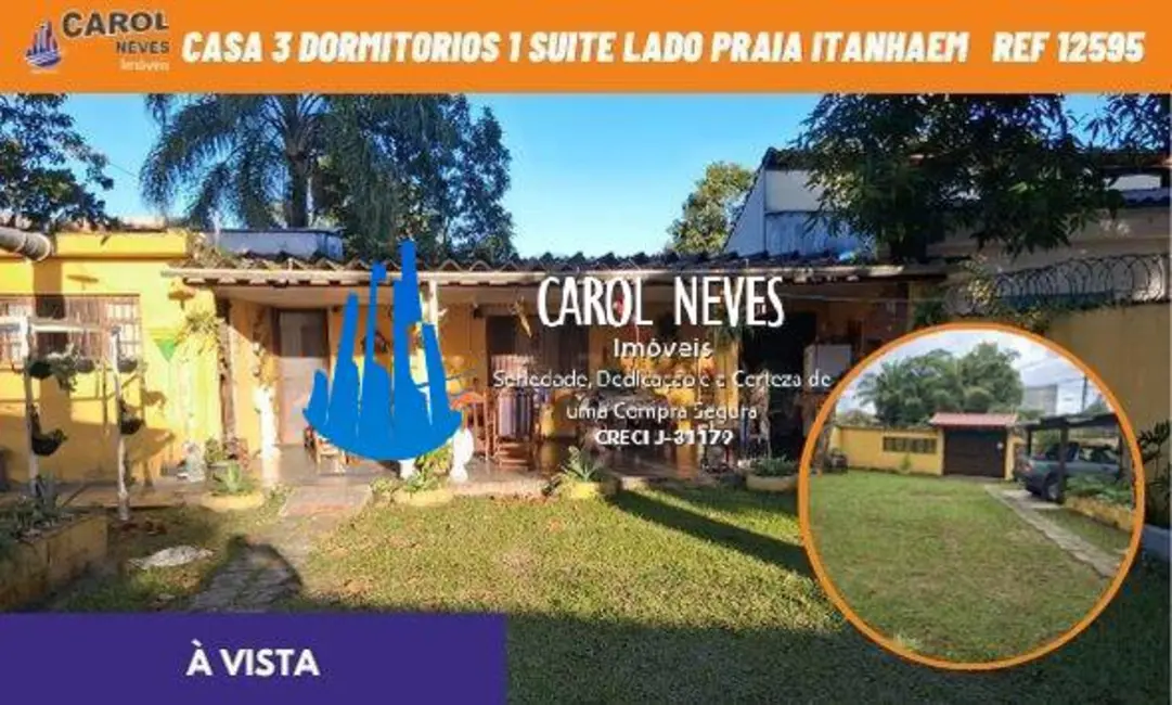Foto 1 de Casa com 3 quartos à venda, 120m2 em Itanhaem - SP