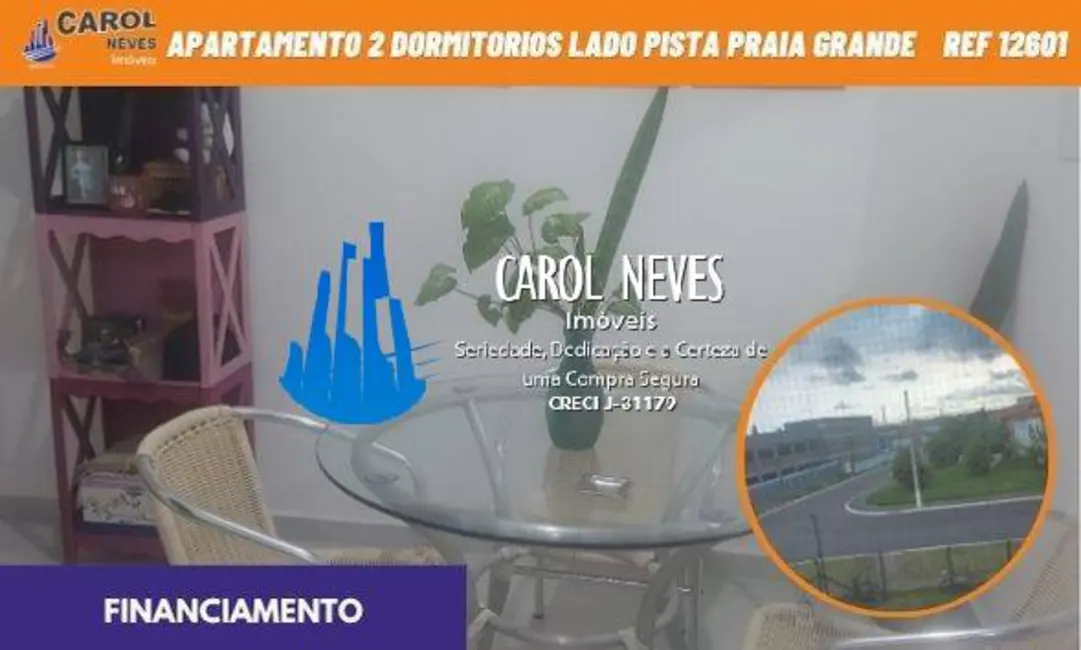 Foto 1 de Apartamento com 2 quartos à venda, 70m2 em Imperador, Praia Grande - SP