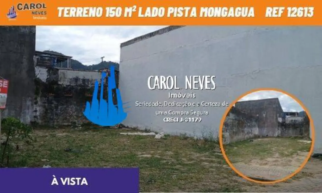 Foto 1 de Terreno / Lote à venda, 149m2 em Mongagua - SP