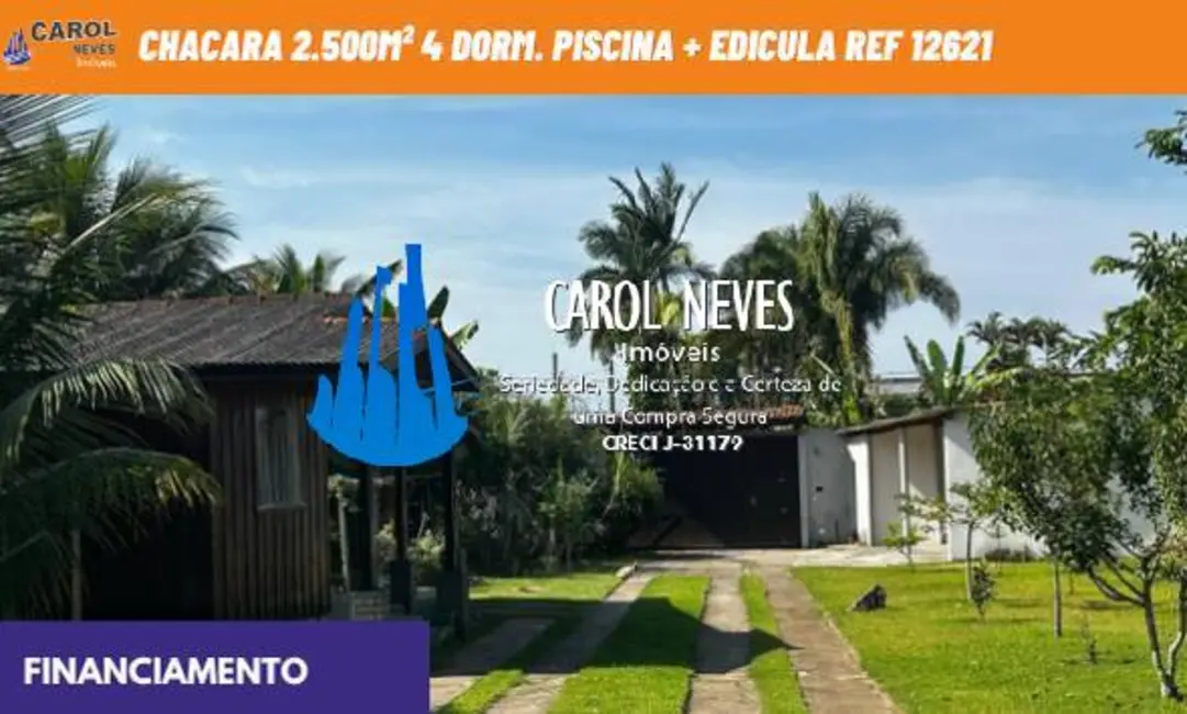 Chácara com 4 quartos à venda, 301m2 em Jardim Oásis, Itanhaem - SP - imagem 1 Foto 1 de Chácara com 4 quartos à venda, 301m2 em Jardim Oásis, Itanhaem - SP
