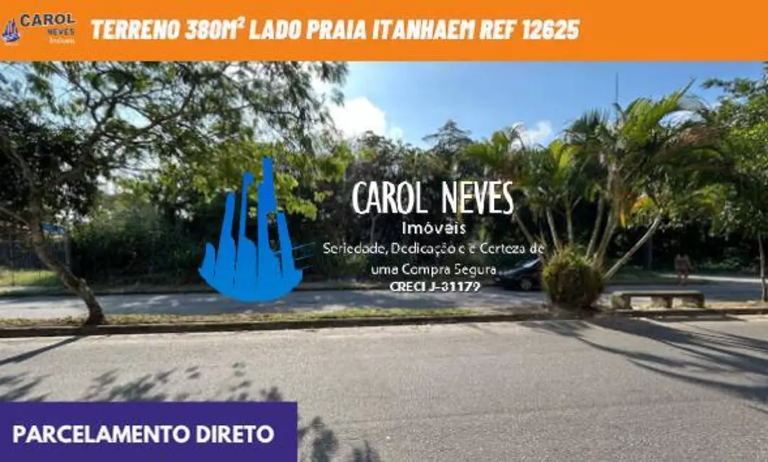 Foto 1 de Terreno / Lote à venda, 380m2 em Itanhaem - SP