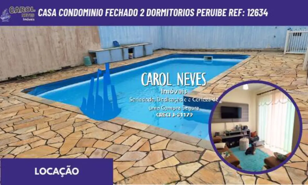 Foto 1 de Casa com 2 quartos para alugar, 75m2 em Peruibe - SP