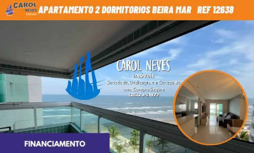 Foto 1 de Apartamento com 2 quartos à venda, 80m2 em Mongagua - SP