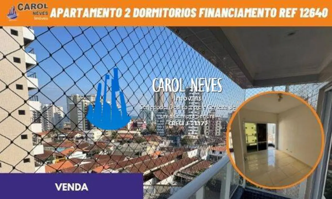 Foto 1 de Apartamento com 2 quartos à venda, 58m2 em Mirim, Praia Grande - SP