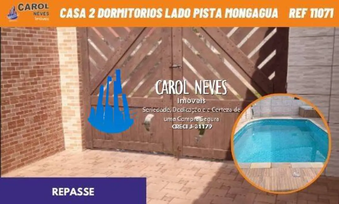 Foto 1 de Casa com 2 quartos à venda em Mongagua - SP