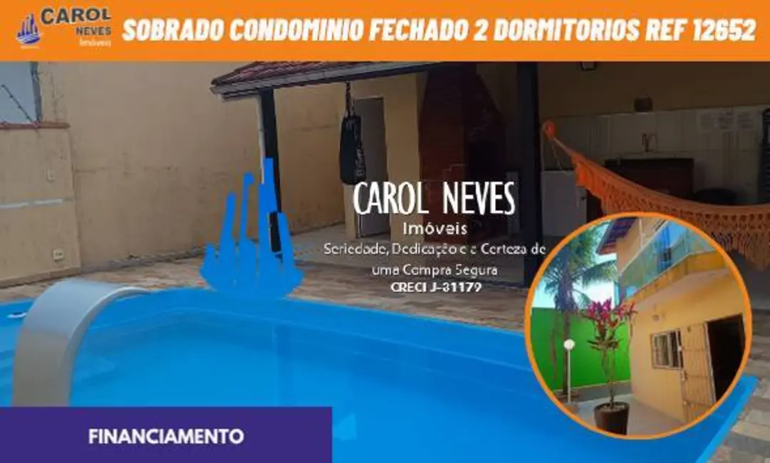 Foto 1 de Sobrado com 2 quartos à venda, 79m2 em Mongagua - SP