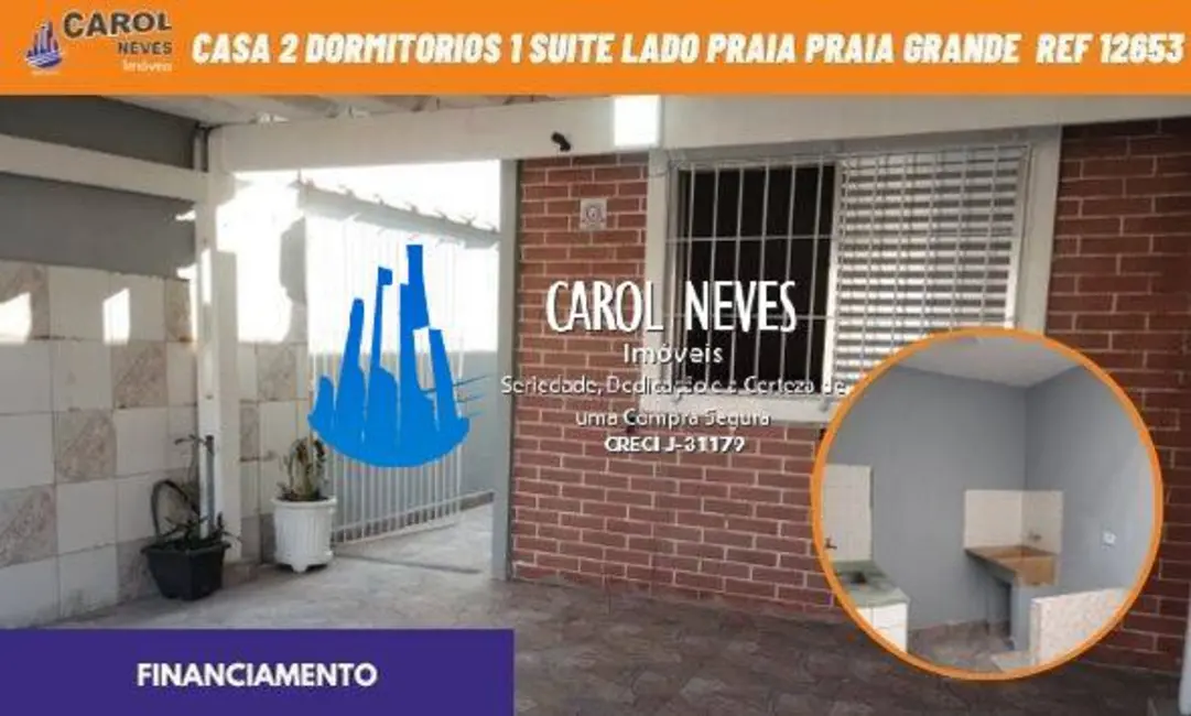 Foto 1 de Casa com 2 quartos à venda, 90m2 em Praia Grande - SP