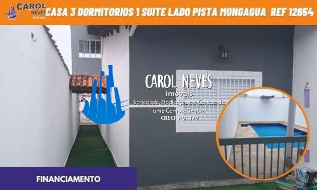 Foto 1 de Casa com 3 quartos à venda, 117m2 em Mongagua - SP