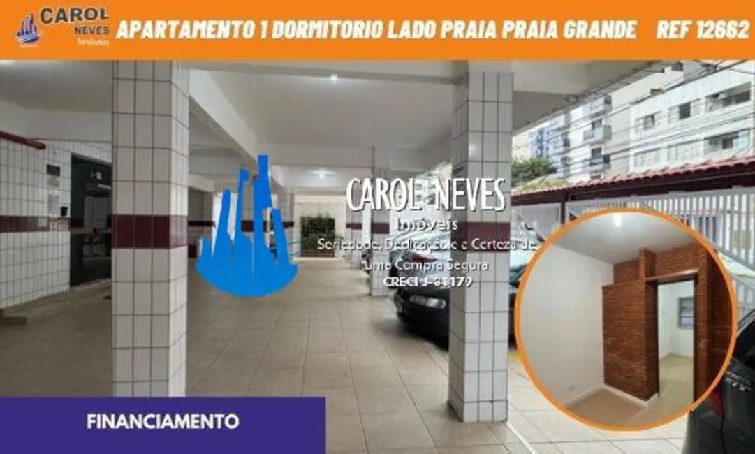 Apartamento com 1 quarto à venda, 33m2 em Canto do Forte, Praia Grande - SP - imagem 1 Foto 1 de Apartamento com 1 quarto à venda, 33m2 em Canto do Forte, Praia Grande - SP
