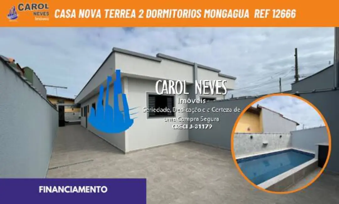 Foto 1 de Casa com 2 quartos à venda, 76m2 em Mongagua - SP