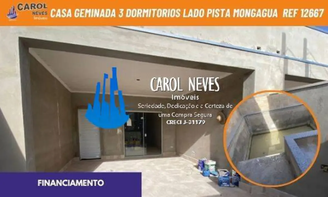 Foto 1 de Casa com 3 quartos à venda, 110m2 em Mongagua - SP