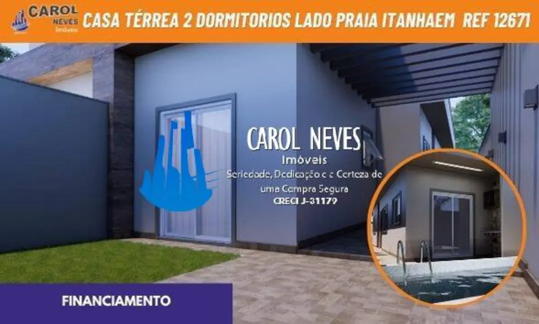 Foto 1 de Casa com 2 quartos à venda, 71m2 em Itanhaem - SP