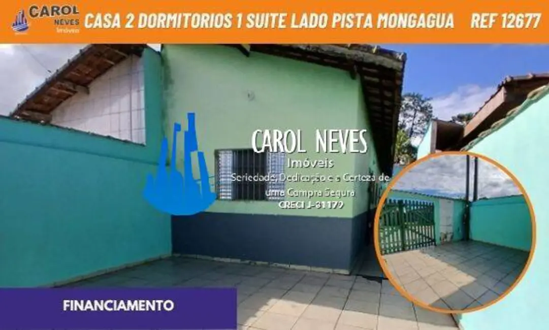 Foto 1 de Casa com 2 quartos à venda em Mongagua - SP