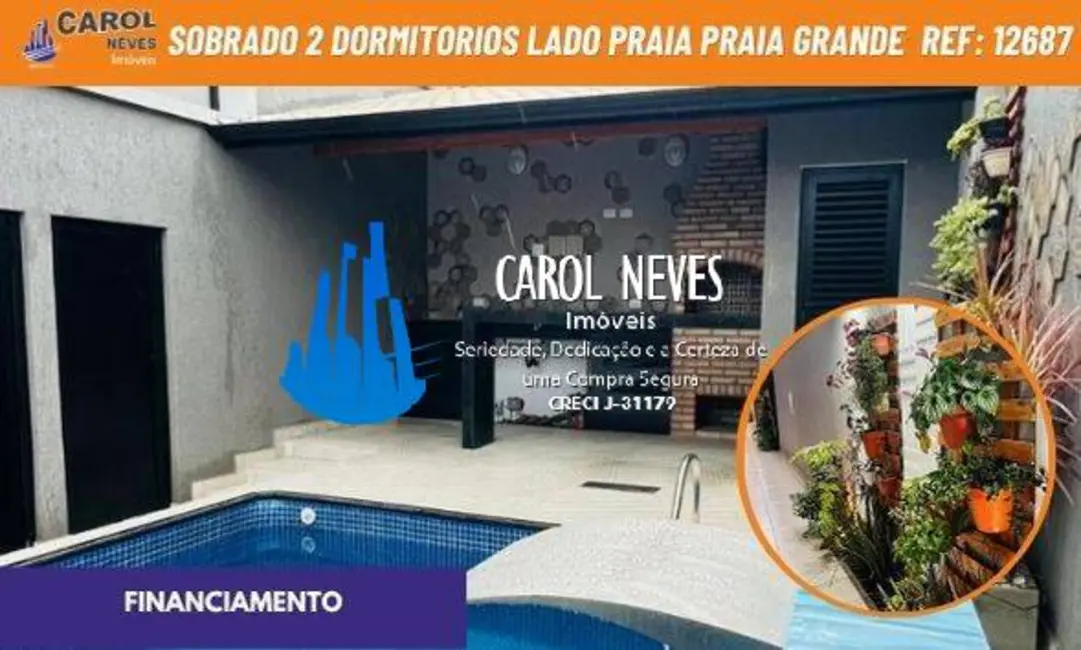 Sobrado com 2 quartos à venda, 55m2 em Maracanã, Praia Grande - SP - imagem 1 Foto 1 de Sobrado com 2 quartos à venda, 55m2 em Maracanã, Praia Grande - SP