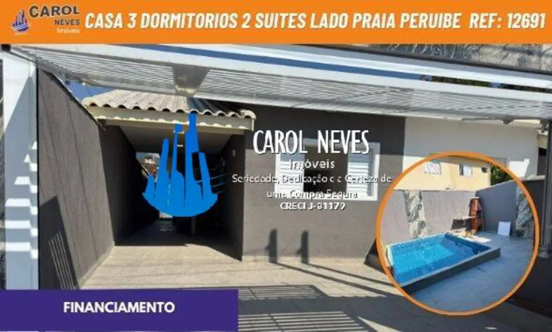 Casa com 3 quartos à venda, 95m2 em Peruibe - SP - imagem 1 Foto 1 de Casa com 3 quartos à venda, 95m2 em Peruibe - SP
