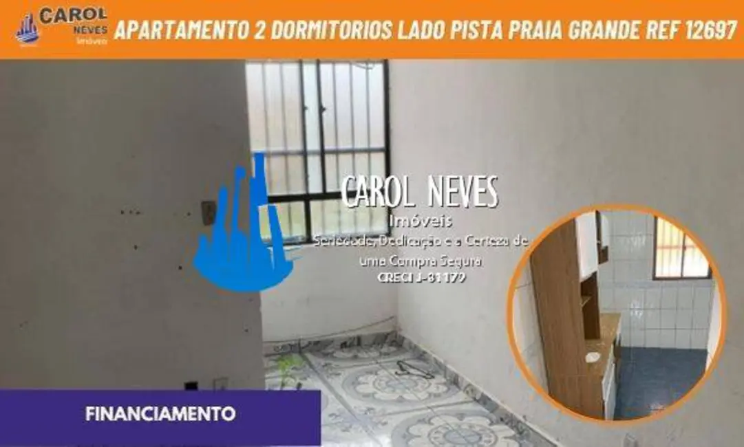 Foto 1 de Apartamento com 2 quartos à venda, 43m2 em Nova Mirim, Praia Grande - SP