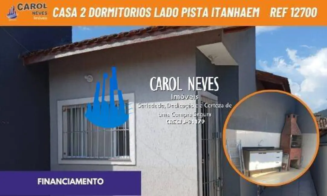 Foto 1 de Casa com 2 quartos à venda, 58m2 em Itanhaem - SP