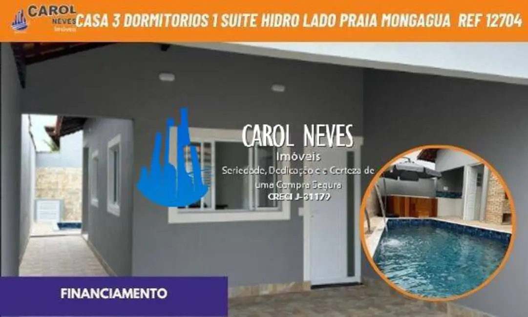 Foto 1 de Casa com 3 quartos à venda, 250m2 em Mongagua - SP