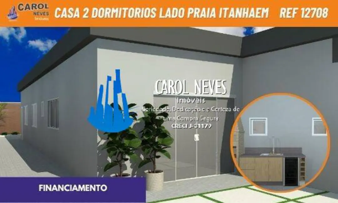 Foto 1 de Casa com 2 quartos à venda, 68m2 em Itanhaem - SP
