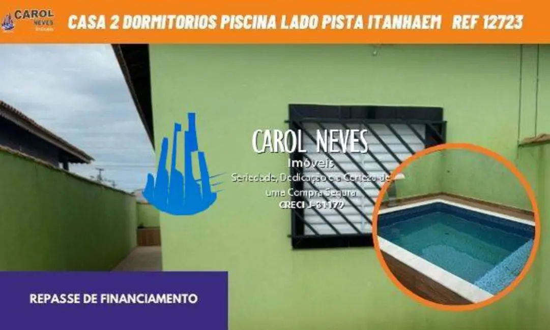 Casa com 2 quartos à venda, 65m2 em Itanhaem - SP - imagem 1 Foto 1 de Casa com 2 quartos à venda, 65m2 em Itanhaem - SP