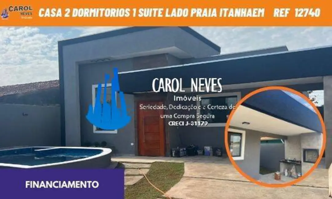 Foto 1 de Casa com 2 quartos à venda, 90m2 em Itanhaem - SP