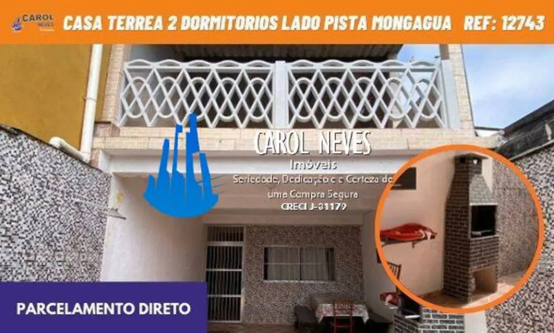 Foto 1 de Sobrado com 2 quartos à venda, 77m2 em Mongagua - SP