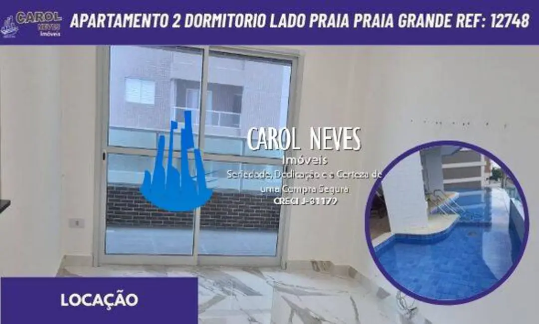 Foto 1 de Apartamento com 2 quartos à venda e para alugar, 90m2 em Praia Grande - SP