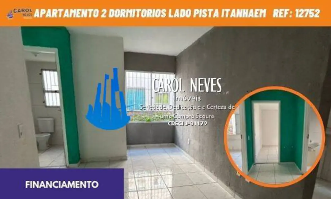 Foto 1 de Apartamento com 2 quartos à venda, 56m2 em Itanhaem - SP