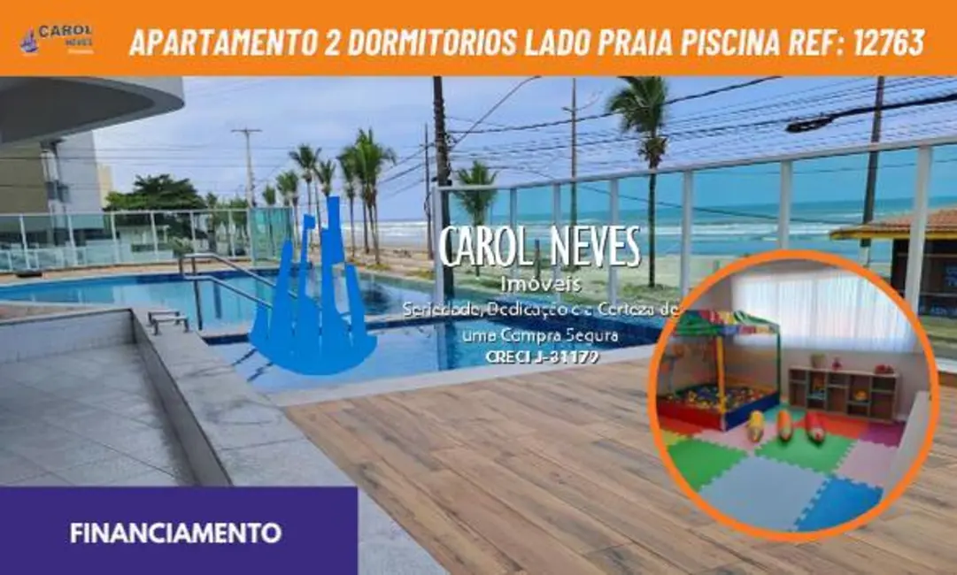 Foto 1 de Apartamento com 2 quartos à venda, 76m2 em Mongagua - SP