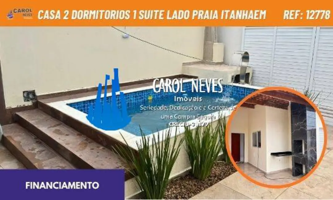 Foto 1 de Casa com 2 quartos à venda, 59m2 em Itanhaem - SP