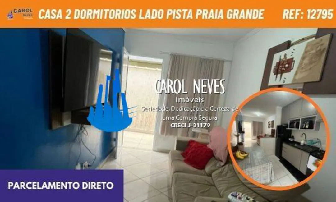 Casa com 2 quartos à venda, 50m2 em Nova Mirim, Praia Grande - SP - imagem 1 Foto 1 de Casa com 2 quartos à venda, 50m2 em Nova Mirim, Praia Grande - SP