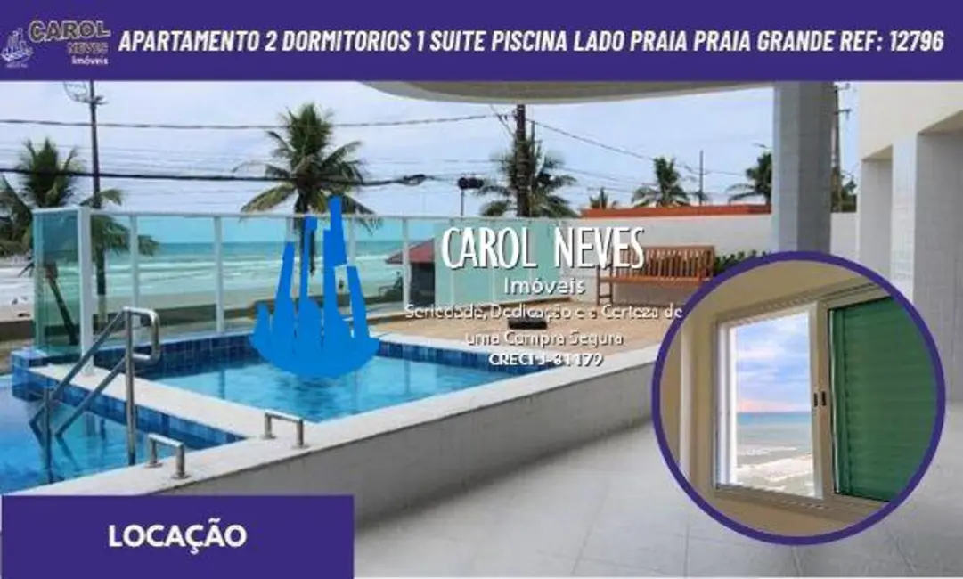 Foto 1 de Apartamento com 2 quartos para alugar em Mongagua - SP