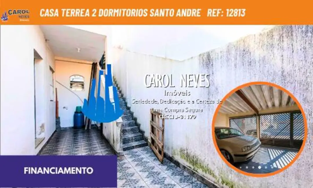 Foto 1 de Casa com 2 quartos à venda em Vila Linda, Santo Andre - SP