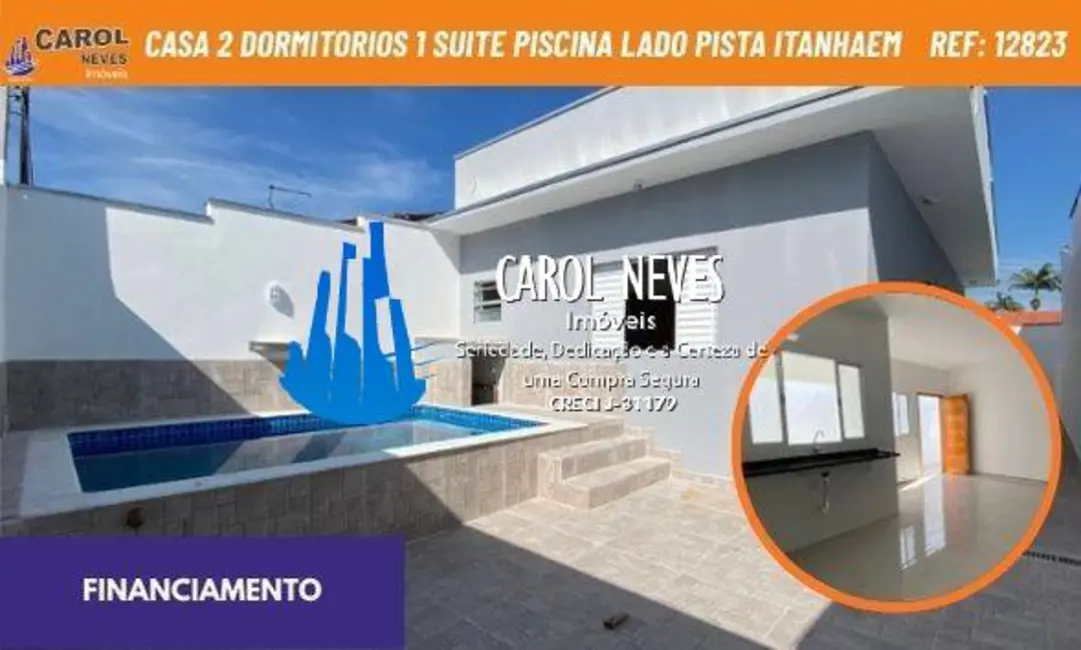 Foto 1 de Casa com 2 quartos à venda, 60m2 em Itanhaem - SP