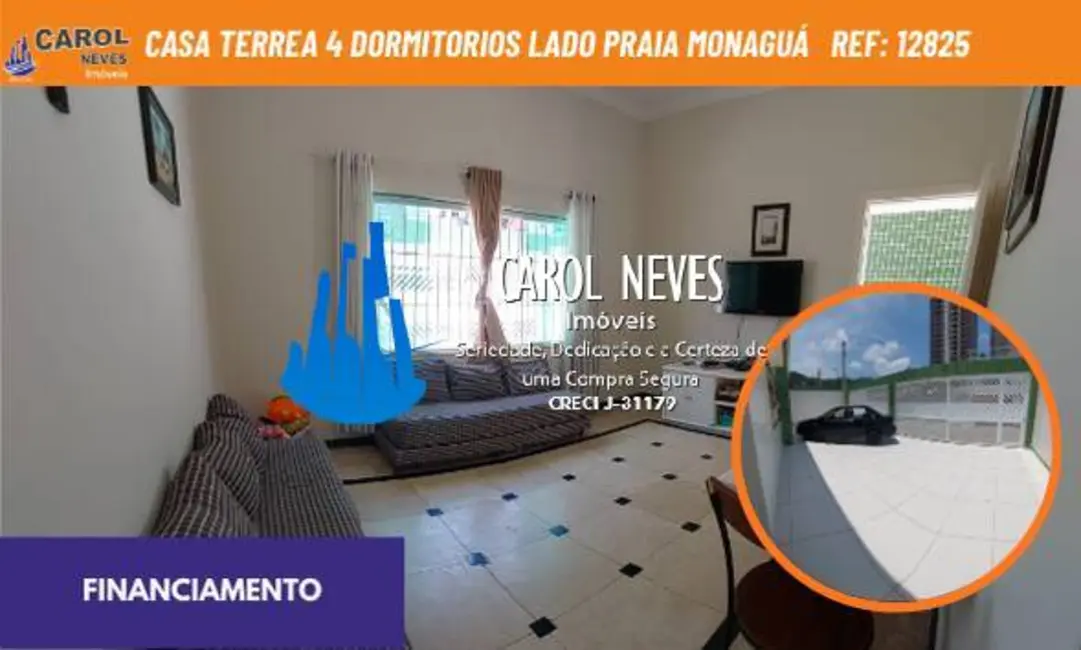 Foto 1 de Casa com 4 quartos à venda, 116m2 em Mongagua - SP
