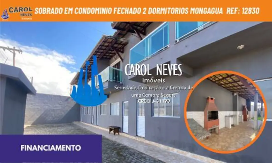 Foto 1 de Sobrado com 2 quartos à venda, 73m2 em Mongagua - SP