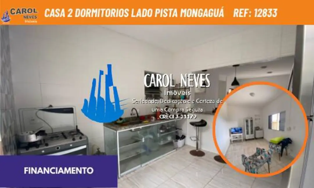 Foto 1 de Casa com 2 quartos à venda, 65m2 em Mongagua - SP