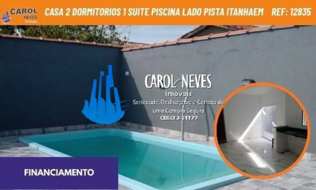 Foto 1 de Casa com 2 quartos à venda, 65m2 em Itanhaem - SP
