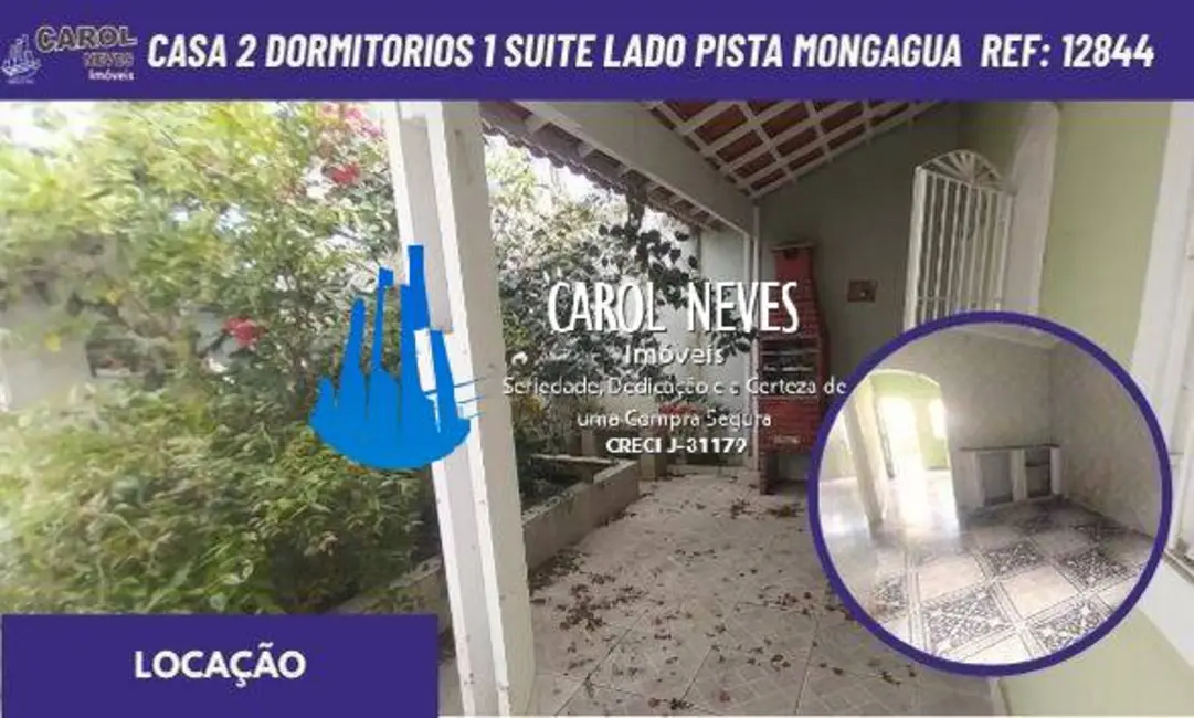 Foto 1 de Casa com 2 quartos para alugar, 80m2 em Mongagua - SP