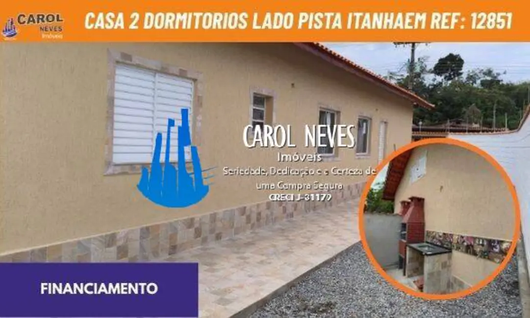 Foto 1 de Casa com 2 quartos à venda, 49m2 em Itanhaem - SP