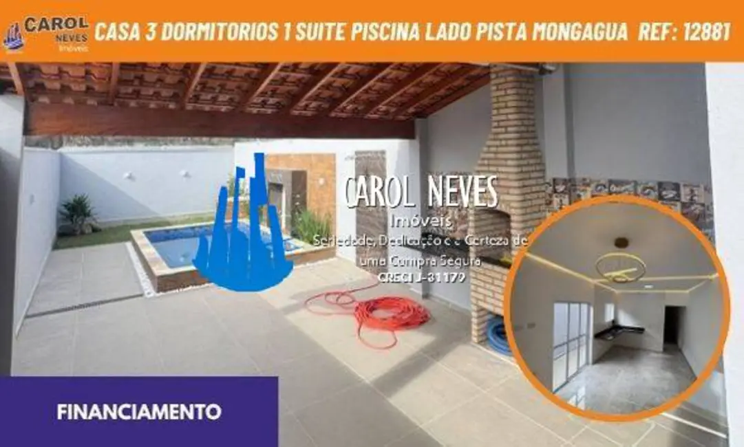 Foto 1 de Casa com 3 quartos à venda, 105m2 em Mongagua - SP