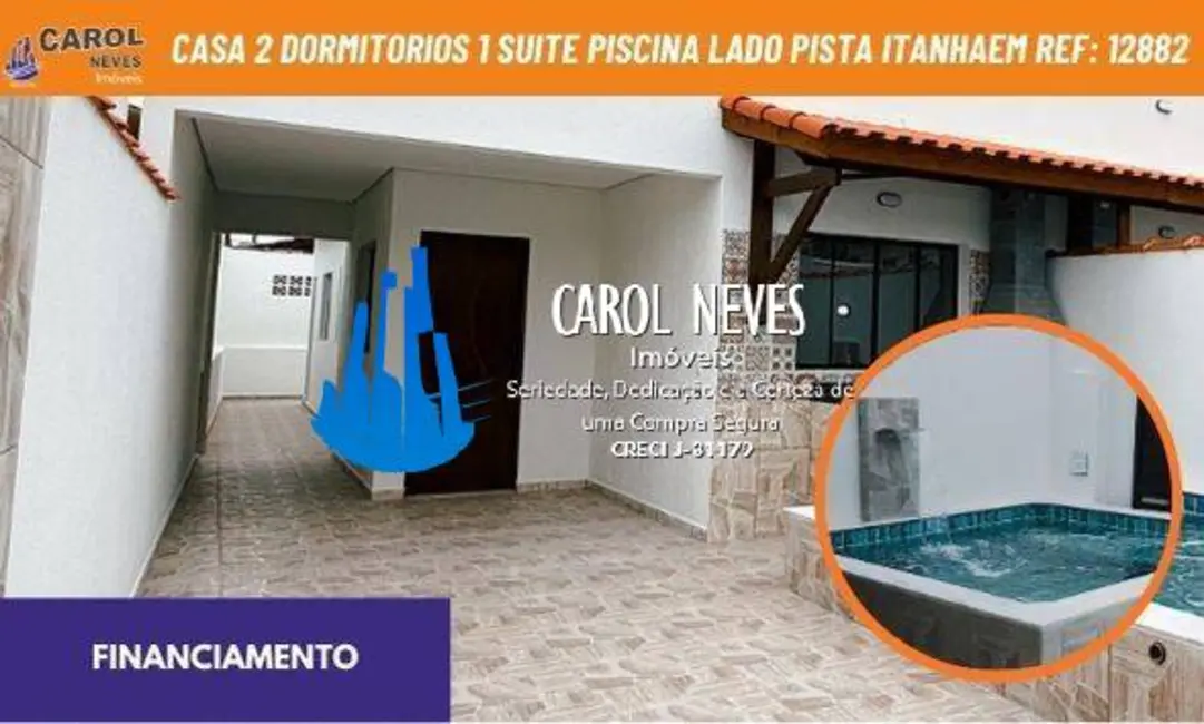 Foto 1 de Casa com 2 quartos à venda, 69m2 em Itanhaem - SP