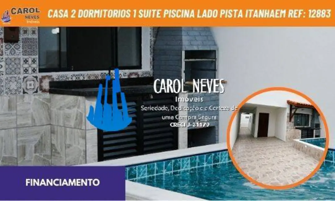 Foto 1 de Casa com 2 quartos à venda, 69m2 em Itanhaem - SP