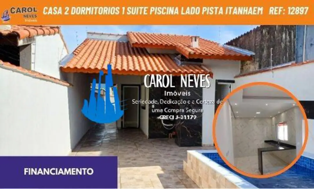 Foto 1 de Casa com 2 quartos à venda, 72m2 em Itanhaem - SP